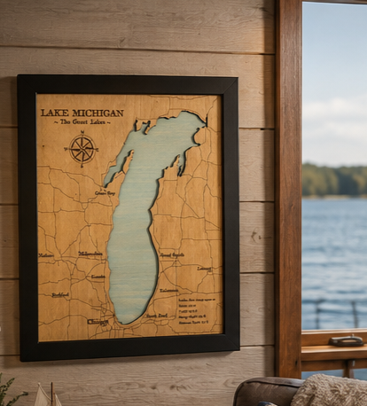 Custom Layered Lake Map – Your Lake. Your Story.
